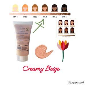 creamy beige Coverage Foundation